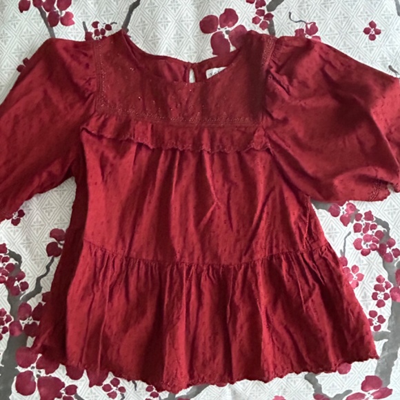 Velvet Brand Cotton Peplum Top - Picture 1 of 5